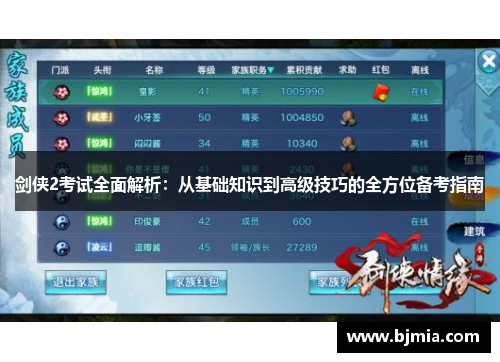 剑侠2考试全面解析：从基础知识到高级技巧的全方位备考指南